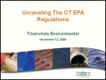 Unraveling The CT EPA Regulations