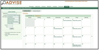 advise calendar