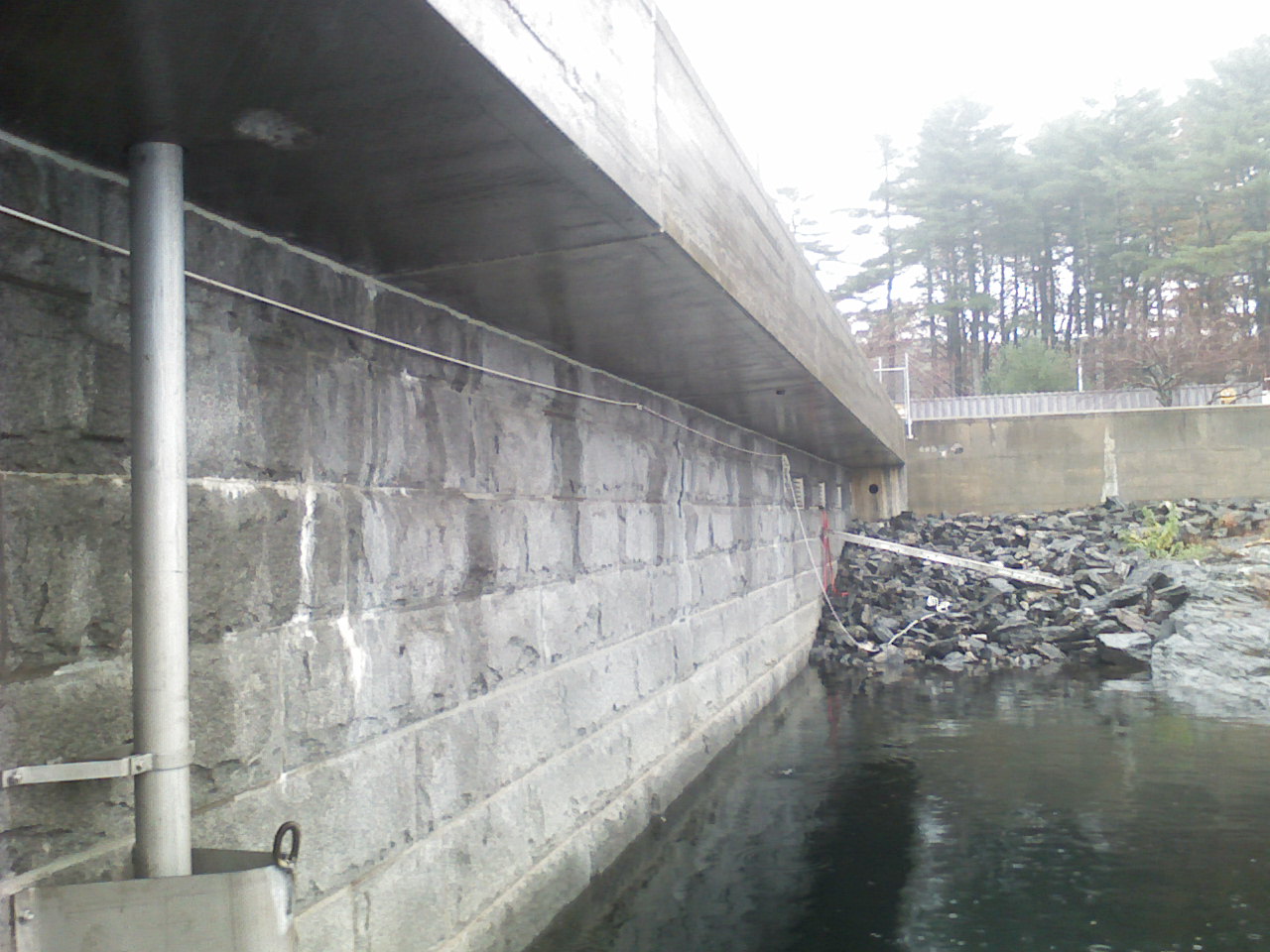 Stormwater cement blockade