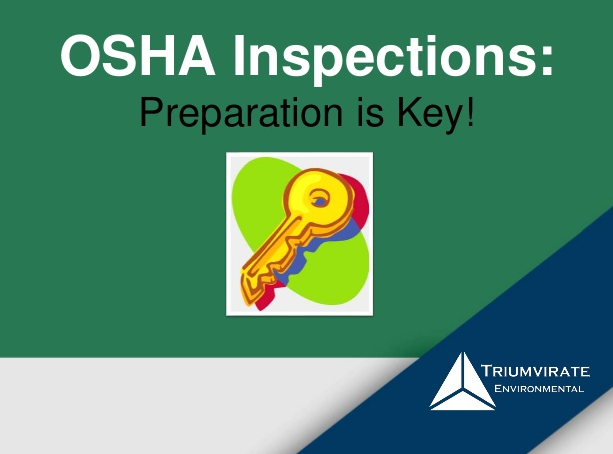 OSHA inspection preparation slide