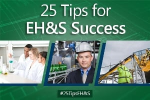 Twenty five tips for EH&S success graphic