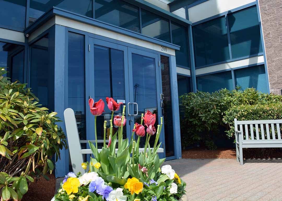 Front door at Somerville, Massachusetts business headquarters Front door at Somerville, Massachusetts business headquarters