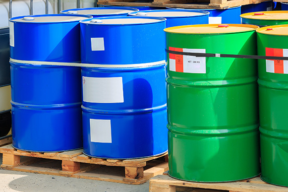 Hazardous waste drums