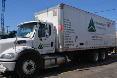 Triumvirate Environmental drivers drive container trucks