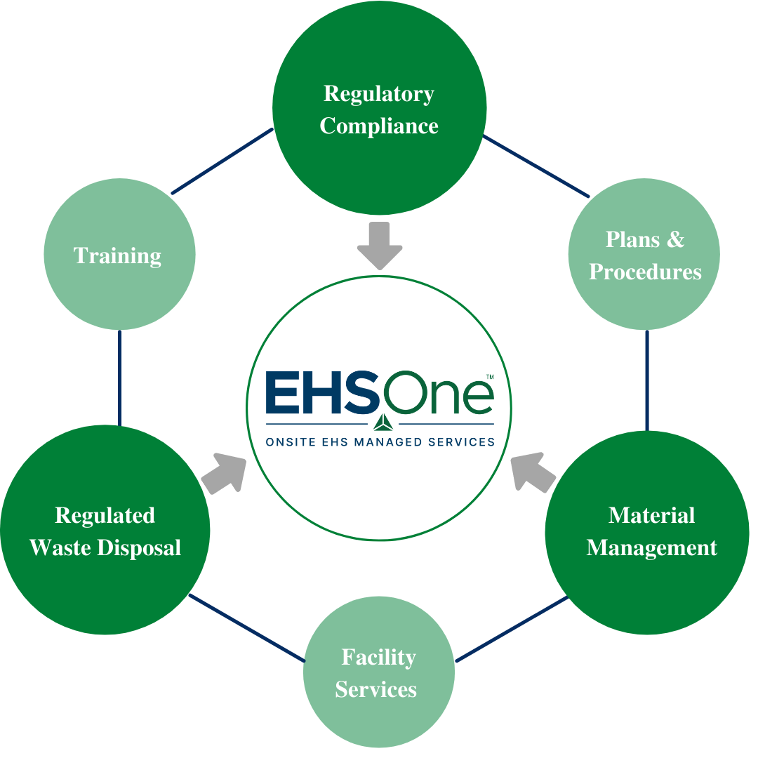 EHSOne proprietary graphic describing program components