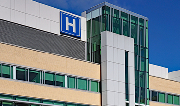 Hospital building & sign