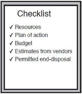 Emergency oil spill checklist image