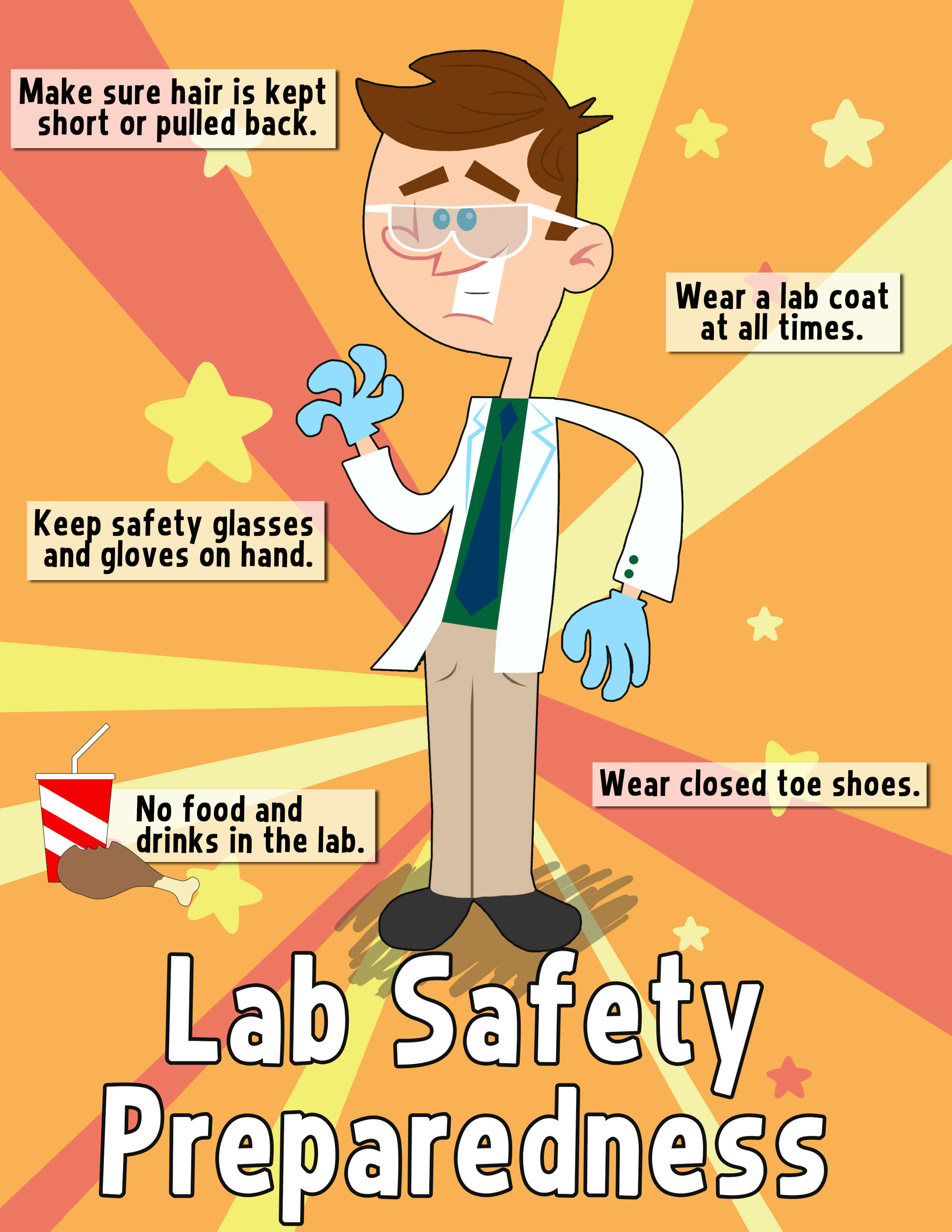 Lab safety preparedness comic