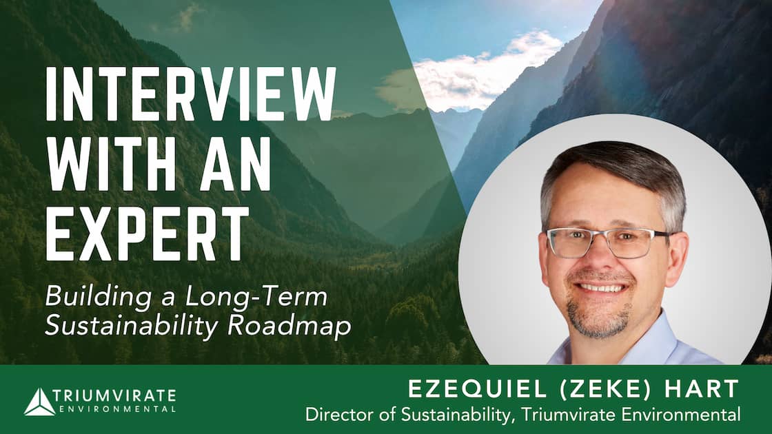 Mountains in the background with Zeke Hart's headshot called out. Title to the left.